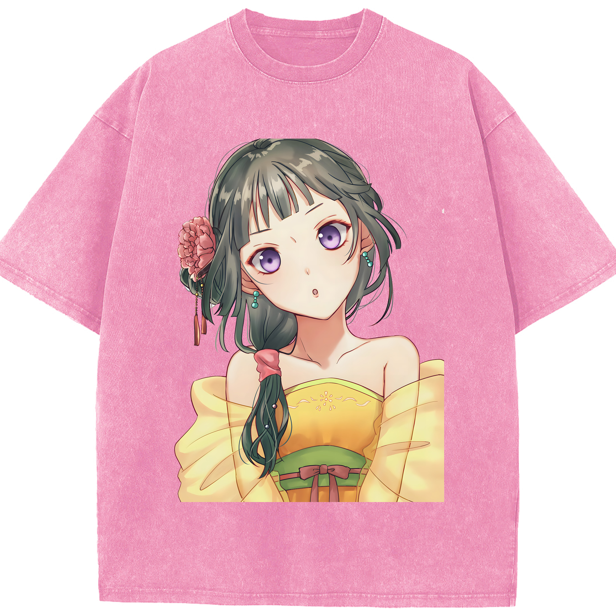 （画像用） 薬屋のひとりごと The Apothecary Diaries 綿100% ヴィンテージ風 半袖Tシャツ（フロントプリント）